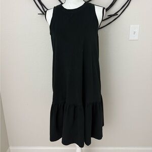 Madewell Black Sleeveless Midi Dress